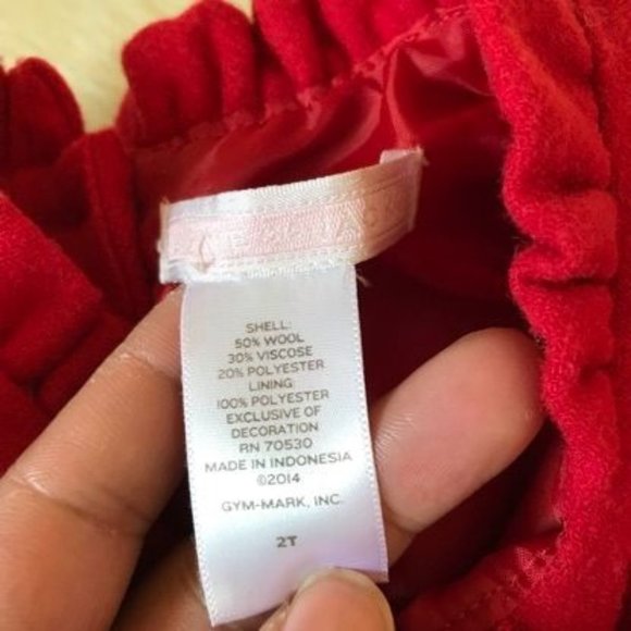 Janie and Jack Woold Blend Holiday Dress Girl 2t - Picture 3 of 8